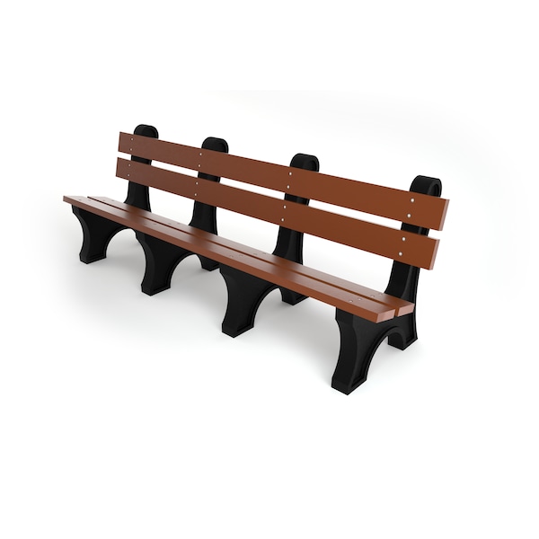 Brown 8' Colonial Bench